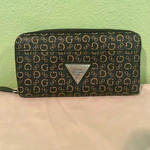 Black and Gold Guess wallet